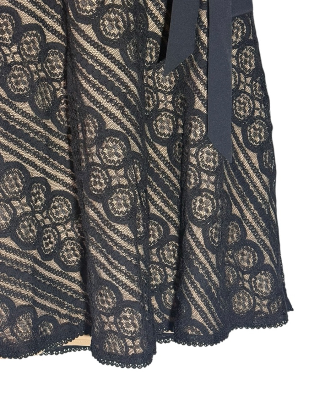 Ann Taylor LOFT Black Lace Strapless Dress 0P Petite Cocktail - Picture 4 of 9